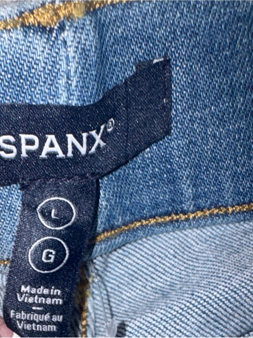 NWT Size 12 SPANX Classic Blue Flare Jeans 30-32” waist - Picture 5 of 11